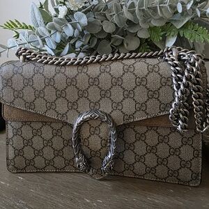 Gucci Beige Suede Dionysus